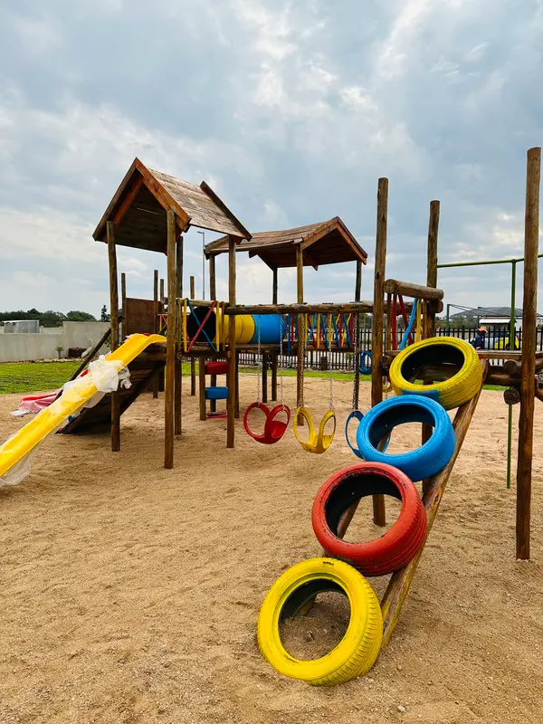 Sarona City playground installation in Tsholofelo East, Botswana