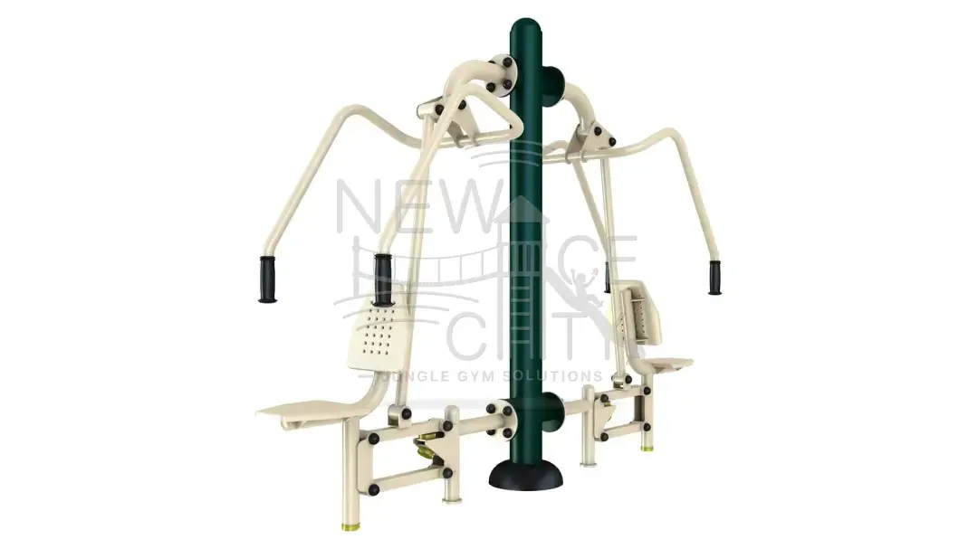 Outdoor Chest Press - Dual Station installed in Botswana