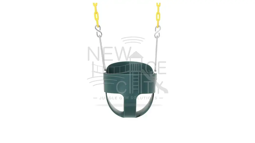 High-Back Toddler Bucket Swing - Green installed in Botswana